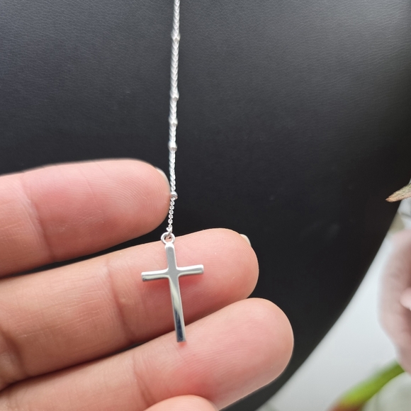 ❤️ DAINTY ROSARY STERLING SILVER NECKLACE - Picture 5 of 8